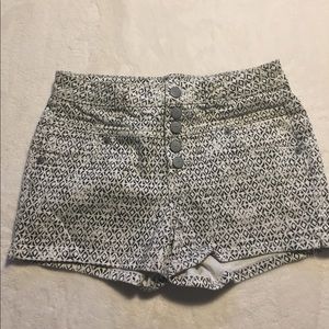 Aeropostale Patterned High Waisted Size Shorts